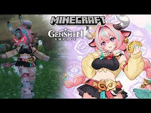 Minecraft MOD (マインクラフト) Genshin Impact MOD Varesa YSM Showcase