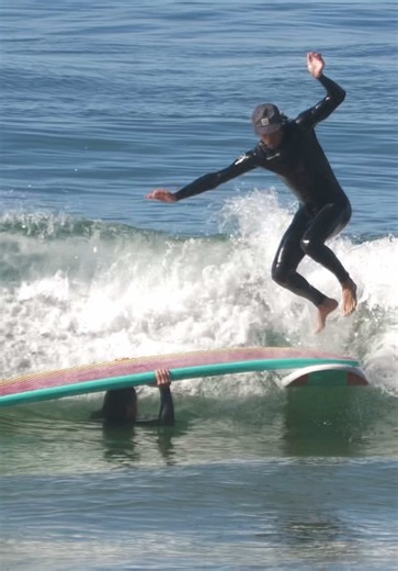 Happy Feet Hippy Jump @Kalani Robb @BEEFS TV #surfing #tricks #skating #fyp #random