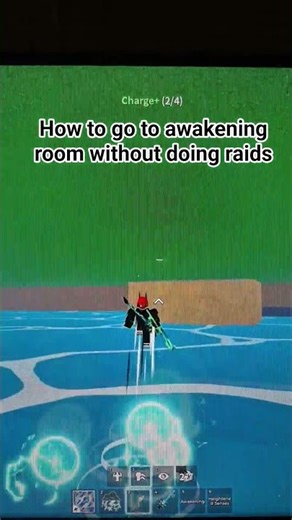How to go to awakening room without raids #roblox #bloxfruits #robloxpvp #onepiece #shorts