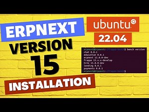 ERPNEXT Version-15 Installation on Ubuntu 22.04