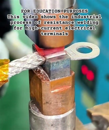 Resistance Welding for Electrical Terminals #Manufacturing #Engineering #Welding #shorts #relatable