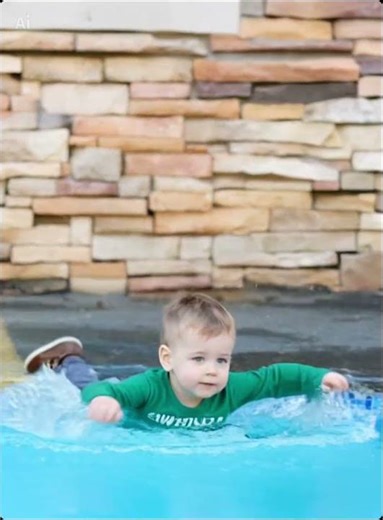 Brayden keeps going in the pool with his clothes on 😂❤️ Bless his soul 🥰