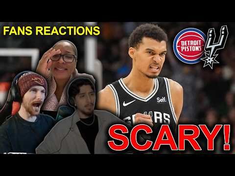 NBA fans reaction to Spurs beating the Pistons 😱