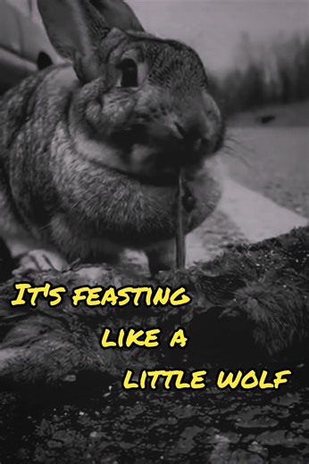 Rabbits eat MEAT?! Why nobody tells you this 🐰 ☠️ 🍖 #wildlife #rabbit #survival