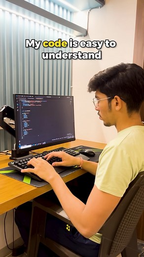 Akshat Singh on Instagram: "Genuinely my code is easy to understand 😅‼️ . . [funny, comedy, meme, developers, coding, programming, wed development, html, css, JS ] . . #funny #comedy #haha #meme #code #coding #programming #web #webdeveloper #webdevelopment #typ #explore #explorepage #codingmemes #codinghumor #humour #tech #programmer #developer"