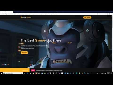 How to Build a Gaming Website. HTML5, CSS3, JavaScript Tutorial