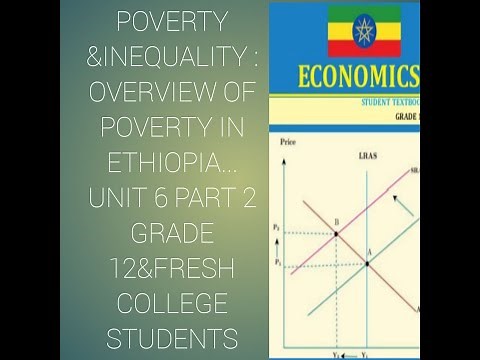ECONOMiCS IMPORTANT CLASS12CHAPTER 6 part 2 Poverty&Inequality ,Overview of poverty in ETH.