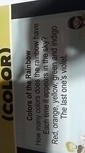 Colors of the RainbowHow many colors does the rainbow haveEac... | Filo