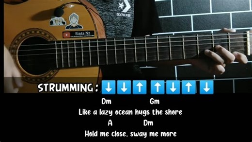 Tutorial Guitar (Sway - Michael bubble) Easy Chords with Lyrics!