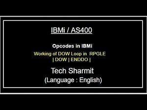 IBMi (AS400) Working of Dow (Do while) loop in rpgle | as400 tutorial for beginners |