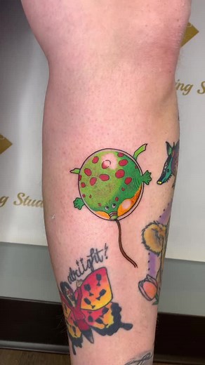 Shrek Frog and Snake Balloon Tattoos | Shrek Flash Sheet Design