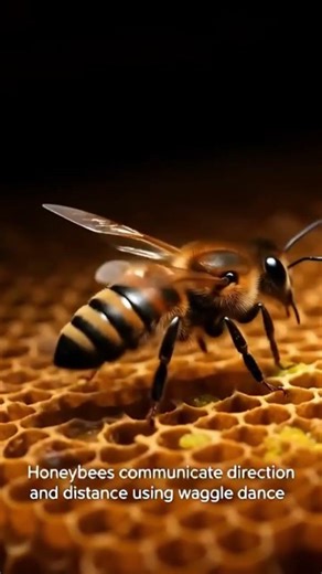 Honeybees Communicate with Waggle Dance 🐝 #Honeybees #NautreAI #Insects