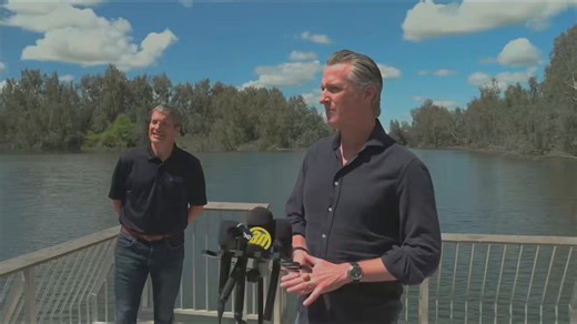 Gavin Newsom begins to get emotional as he discusses his privilege growing up on the mean streets of Marin County