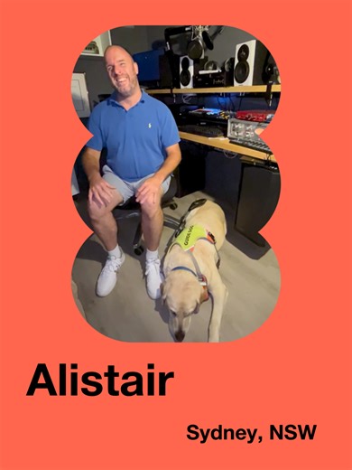 Say hello to Alistair (and King)! As a blind voiceover artist with over 20 years experience, Al is ready to VO your next ad from his professional in-home studio #shift20castingcall