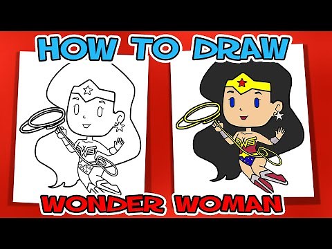 How To Draw Wonder Woman, for kids - Super Hero Drawers