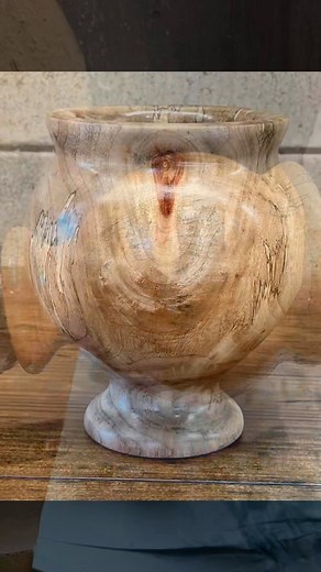 From a rough camphor log spinning on the lathe... to TWO one-of-a-kind art pieces The grain popped, the spalting came alive, and those natural knots became the star of the show. One formed elegant curves with a pedestal base, the other turned into a sleek rustic vase full of character. Every turn of the tool-nature revealed something new. From tree to treasure.#redbonewoodworketsy #camphorwood #woodworking | Redbone Wood Works | Facebook