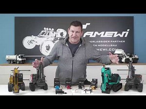 Amewi Schnellwechsler für 1:14 Bagger aus CNC-gefrästem Aluminium - Mechanisch und elektronisch