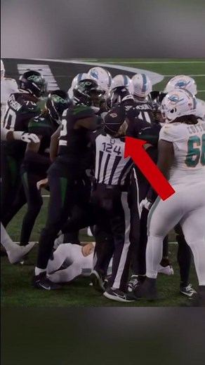 NFL REF PUNCHED IN TEAM SCUFFLE😳