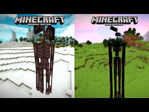Siren Head Java Vs Siren Head PE (Bedrock) Comparison | Minecraft