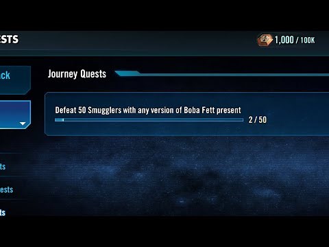 “Defeat 50 smugglers with any version of boba fett present”