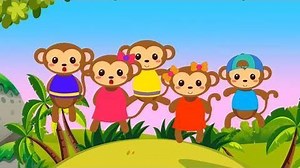 12K views · 241 reactions | 5 Little Monkeys Jumping on the Bed Song...