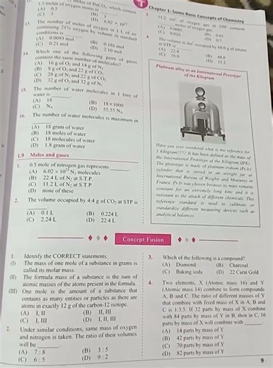 11th MHT- CET Target. Chp. some basic concepts of chemistry.
