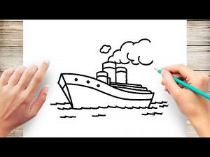 How To Draw Sailing Ship Easy