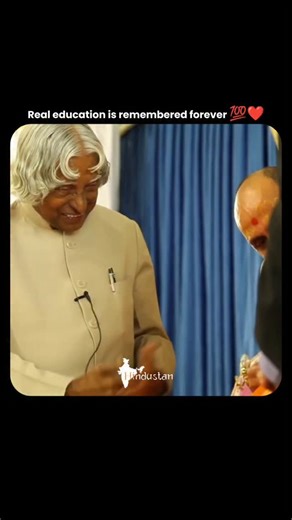 INDIA | HINDUSTAN on Instagram: "Some moments quietly redefine greatness. Here is a former President, a scientist the nation looked up to, standing with folded humility before his teacher, gifting him a book with the same respect of a student who never moved on from his roots. APJ Abdul Kalam never forgot where his journey began. No ego, no distance, no title louder than gratitude. This isn’t protocol. This is character. And this is why he remains unforgettable."