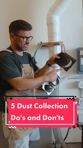 This video sucks hard. #dustcollection #tipsandtricks #woodworking #howto #vacuum #dust #dustcollector