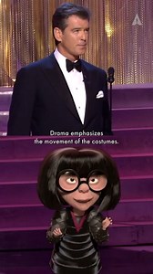 45K views · 655 reactions | Bond x Mode - an unexpected yet iconic crossover. At the 77th Academy Awards in 2005, Pierce Brosnan and Edna Mode presented the Oscar for Best Costume Design. | The Academy | Facebook