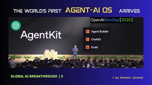 #agentkit #agenticai #mcp #enterpriseai #genai #aitransformation #cioinmotion #aileadership #agentkit #agenticai #mcp #enterpriseai #genai #aitransformation #cioinmotion #aileadership #openai… | Ashwin Jaiswal,PhD- T.