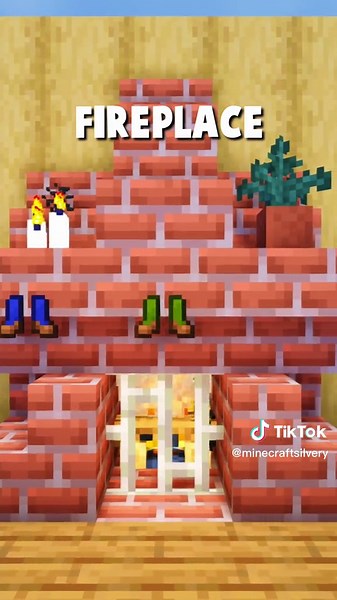 Cozy Minecraft Fireplace Tutorial