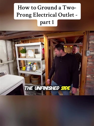 How to Ground a Two-Prong Electrical Outlet - part 1 #fyp #usa🇺🇸 #electric #outlet