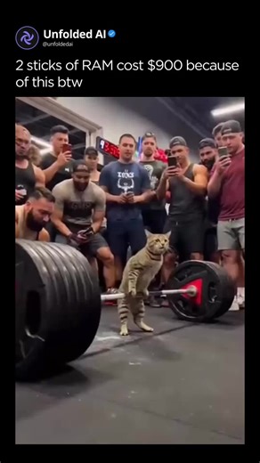 AI Unfolded | Artificial Intelligence on Instagram: "This is why RAM costs so much now. 💾📈 AI labs are buying memory at a scale consumers never had to compete with. Massive models, nonstop training, and huge data centers are locking up long-term DRAM supply, leaving far less for PCs, laptops, and phones. With only a few companies controlling global RAM production, even small shifts in demand cause huge price spikes, and AI just pulled the market in a new direction. RAM isn’t just