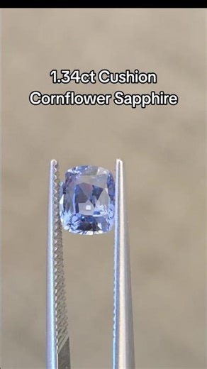 1.34ct Intense Cornflower Blue Sapphire | Loose Gemstone Video