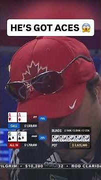 ALL IN vs. ACES at $750,000 WPT Final Table 😨 #wpt #poker #shorts