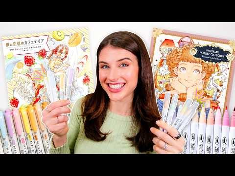 Japanese Coloring Books & Stationery Haul 📚 (Markers, Stickers & More!)