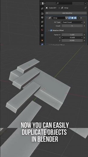 How to use the array modifier in Blender | Tutorial #blender #3d#tips #tutorial #array #modified