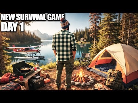 Can I Survive Day 1 in This Open World Camping Survival Game...