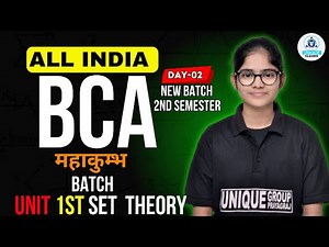 BCA 2nd SEMESTER | MATHEMATICS | For All University || UNIT-01|| SET THEORY | DAY-02