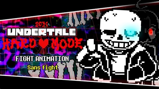 UNDERTALE Hard Mode (2031) - Sans [Psychological] Fight Animation - Spamdoor（授转