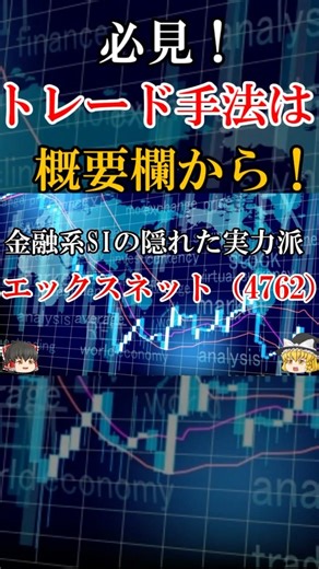 【金融系SIの隠れた実力派】エックスネット（4762） #日本株