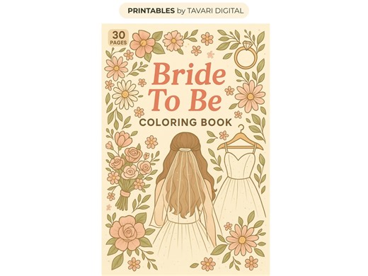 Bride to Be Coloring Book | 30 Page Bridal Illustrations (A4 PDF) - Etsy Australia