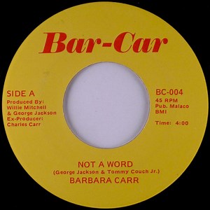 Barbara Carr - Not A Word