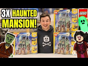 Lego Creator Haunted Mansion 3X Set Review 31167 | All 3 BUILDS!