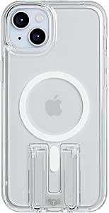 Tech21 Evo Crystal Kick case for iPhone 15 Plus - Compatible with MagSafe - Impact Protection Case - White