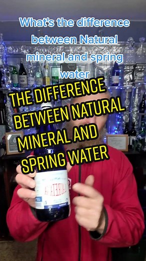 What's the difference between natural mineral and spring water #beardedwatersommelier #beardyswaterdiet #cragspringwater #mineralwater #springwater #tapwater #bottledwater #naturalwater #fyp #foryoupage #comfortzone