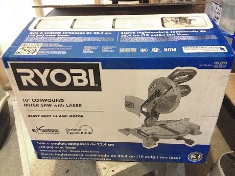 Ryobi 10 inch compound miter saw assembly and use review