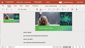 Create dialog using multiple voices