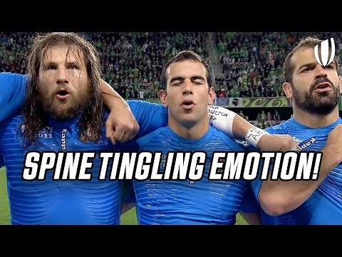 The Most PASSIONATE and EMOTIONAL National Anthems! | Rugby World Cup!